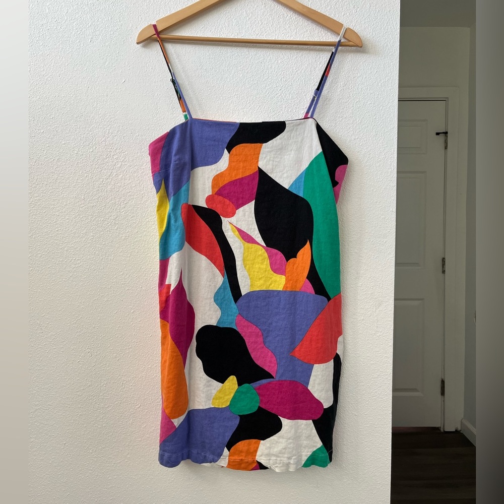 Target Multicolor Linen Mini Dress